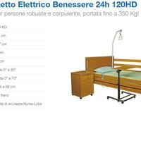 Letto elettrico bariatrico piazza e mezza