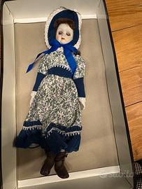 Bambola ceramica e stoffa