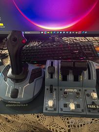 Thrustmaster TCA stick + manetta + addon