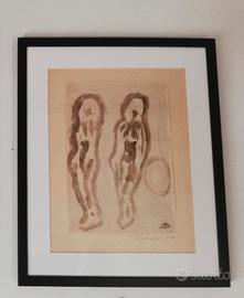 Quadro Ubellino Cecchinato "Forme e luci" 1958.