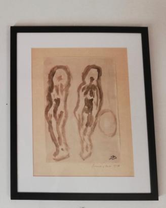 Quadro Ubellino Cecchinato "Forme e luci" 1958.