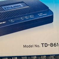 TP-LINK TD-8616 ADSL2+ Ethernet Modem + Accessori,