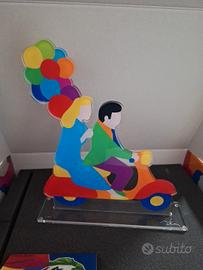 marco lodola ,statuetta in plexiglass pubblicata 