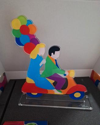 marco lodola ,statuetta in plexiglass pubblicata 