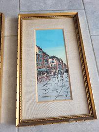 coppia quadri con stampe