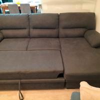 divano letto, divano relax,e cassa panca in legno
