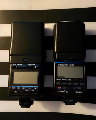 Nikon SB-28 + SB-24 Flash Speedlight Originali