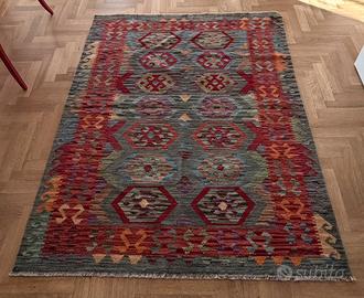 Tappeto kilim lana tessuto a mano (169x135)