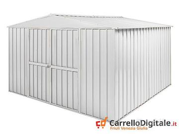 Box in Acciaio casetta giardino 360x345cm bianco