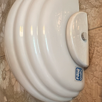 Coppia applique De Majo Murano vetro bianco