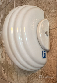 Coppia applique De Majo Murano vetro bianco