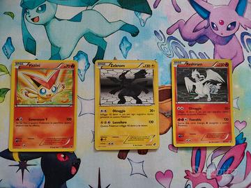 Carte pokemon Victini,Zekrom, Reshiram