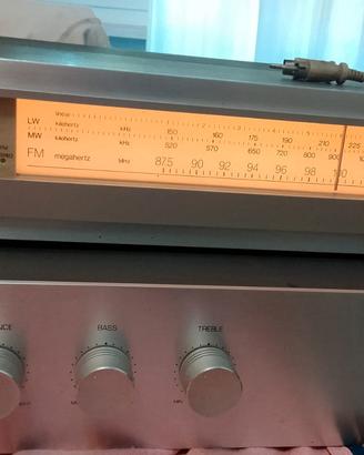 Amplificatore  radio e casse vintage 