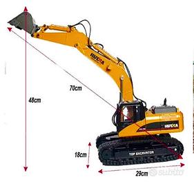 Escavarore Huina 1580 V4 in metallo 9,5 kg di peso