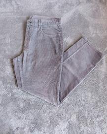 Pantaloni Brooks Brothers 346 Velluto Grigio - W38