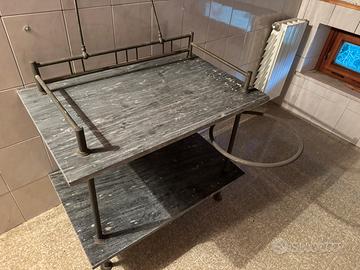 Vecchio Mobile da bagno in marmo