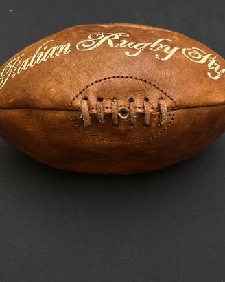 Pallone rugby in pelle pubblicità arredo negozio