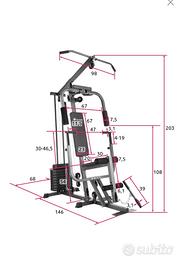 Panca multifunzione palestra home gym