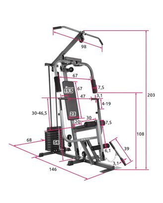 Panca multifunzione palestra home gym