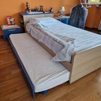 Letto singolo con secondo letto a scomparsa