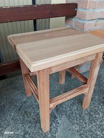 sgabello in legno 