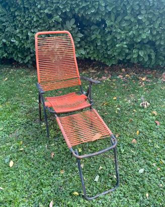 Sdraio vintage tipo Spaghetti Fiam pieghevole