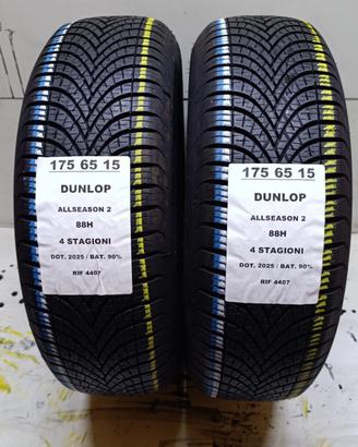 2 GOMME 175 65 15 DUNLOP 4 STAG. RIF4407