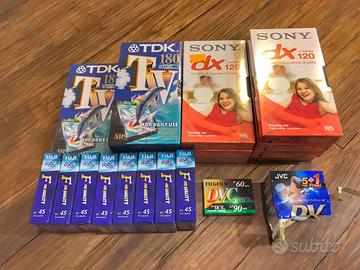 Videocassette VHS- VHSc-MiniDV vergini