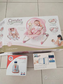 Sdraietta scaldabiberon e radioline