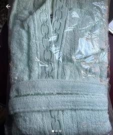 Accappatoio verde menta Gabel