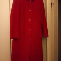 Cappotto donna rosso lana