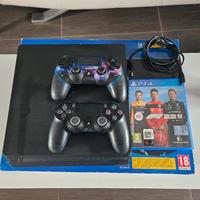 playstation 4 slim + 2 joystick + 2 giochi