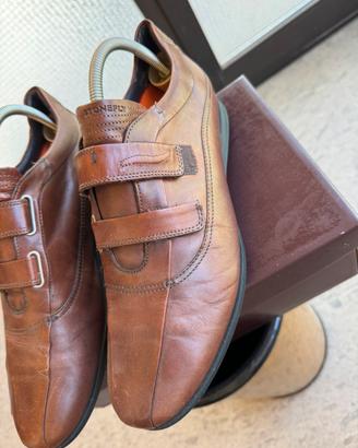 Scarpe Uomo Stonefly in Vera Pelle Marrone Tg 42