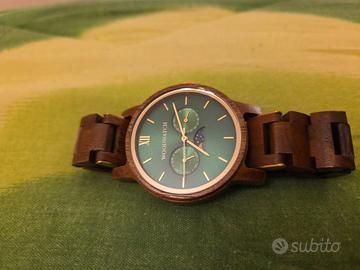woodwatch orologio in legno con fasi lunari