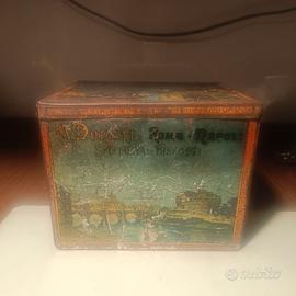 antica scatola di latta biscotti Donati 