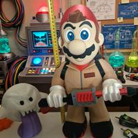 Statua Mario Ghost Hunter 42 cm – Fanart Stampa 3D