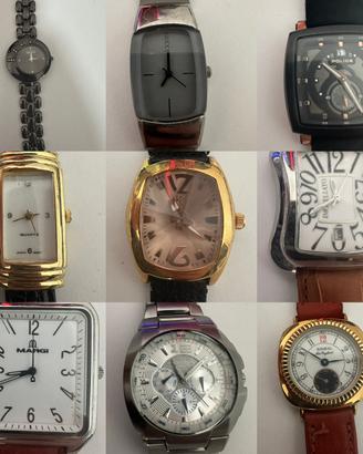 Lotto 9 Orologi da Polso Uomo e Donna