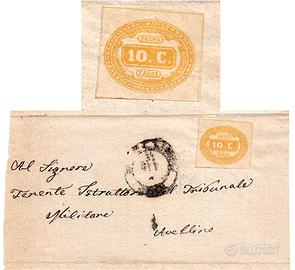 SEGNATASSA DA 10 CENTESIMI 1863