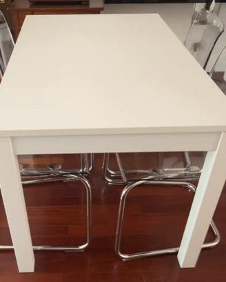 Tavolo bianco ikea Laneberg allungabile