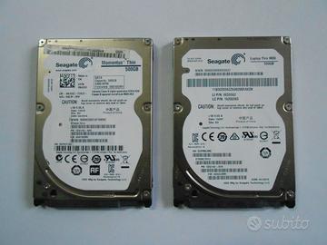 2 Hard Disk 500GB slim per notebook