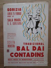 LOCANDINA PUBBLICITARIA GORIZIA 1963