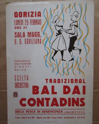 LOCANDINA PUBBLICITARIA GORIZIA 1963