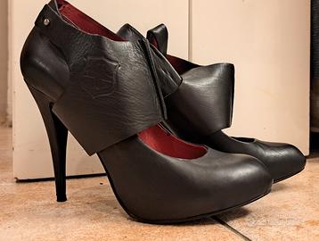 scarpa in pelle con tacco a spillo Zuelements