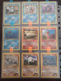 Lotto 43 Carte Pokemon Vintage Gym Heroes