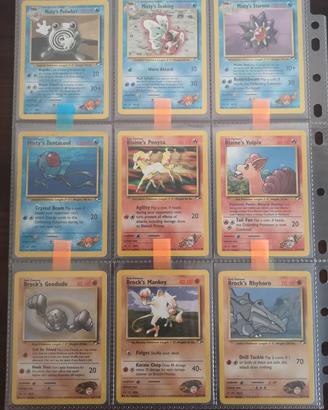 Lotto 43 Carte Pokemon Vintage Gym Heroes