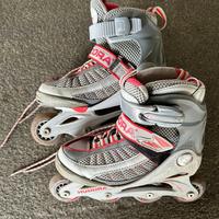 Hudora rollerblade taglia 30-33 pattini in linea
