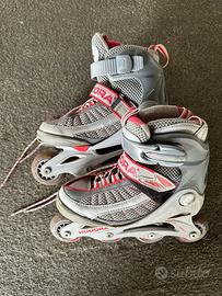 Hudora rollerblade taglia 30-33 pattini in linea