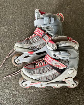 Hudora rollerblade taglia 30-33 pattini in linea