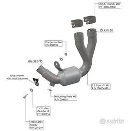 LeoVince raccordo DEKAT Ducati Scrambler 800