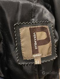 Cappotto uomo pelle  lungo Conbipel originale